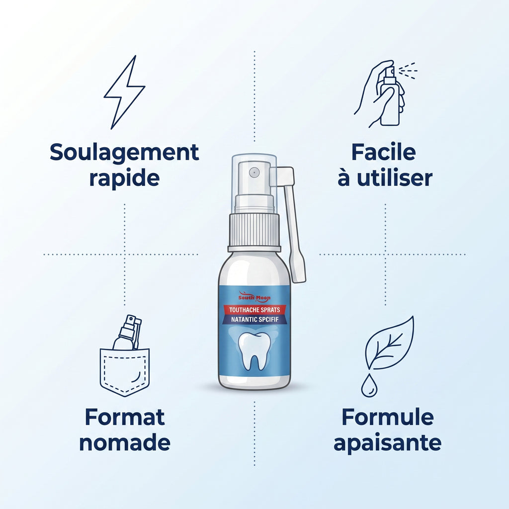 🦷 Toothache Spray – Soulagement rapide contre le mal de dents